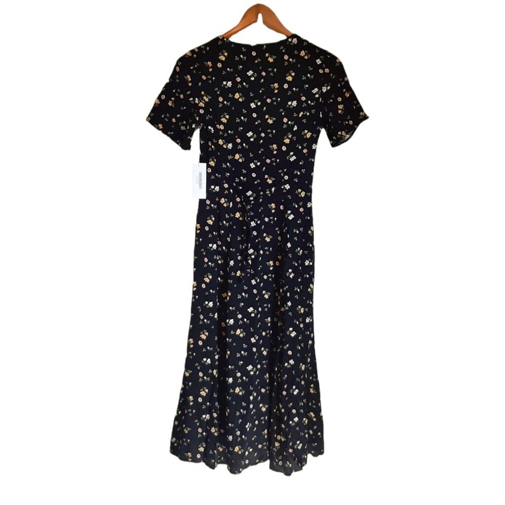 Reformation Locklin NWT Venezia Midi Dress SZ 0 - Picture 8 of 16